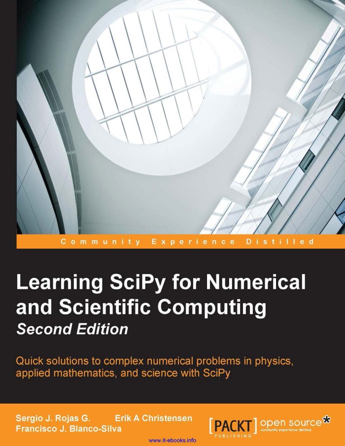 Learning scipy for numerical and scientific computing