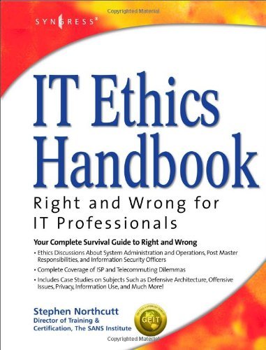 It ethics handbook : right and wrong for It professionals