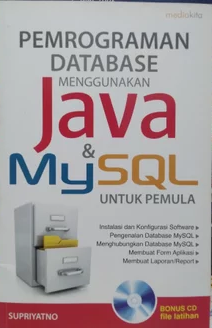 Pemrograman database menggunakan java  & mysql untuk pemula