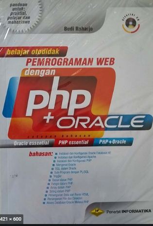 Belajar  otodidak pemrograman web dengan php + oracle