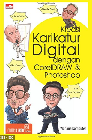 Kreasi karikatur digital dengan coreldraw photoshop