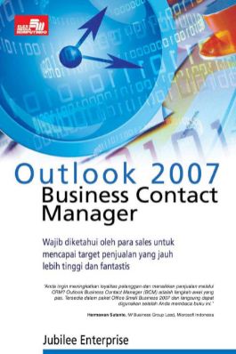 Outlook 2007 business contact manager