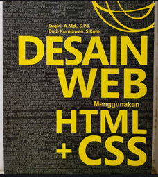 Desain web  menggunakan HTML + CSS