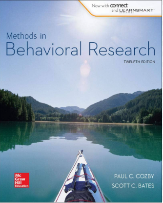 Methods in behavioral research