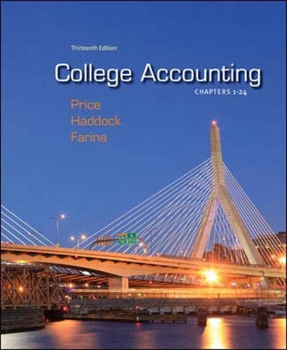 College accounting : chapters 1-24