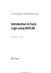 Introduction to fuzzy logic using matlab