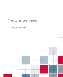 Amos 18 user's guide