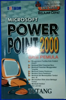 Belajar cepat Microsoft power point 2000 bagi pemula