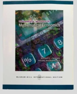 Fundamental methods of mathematical economics