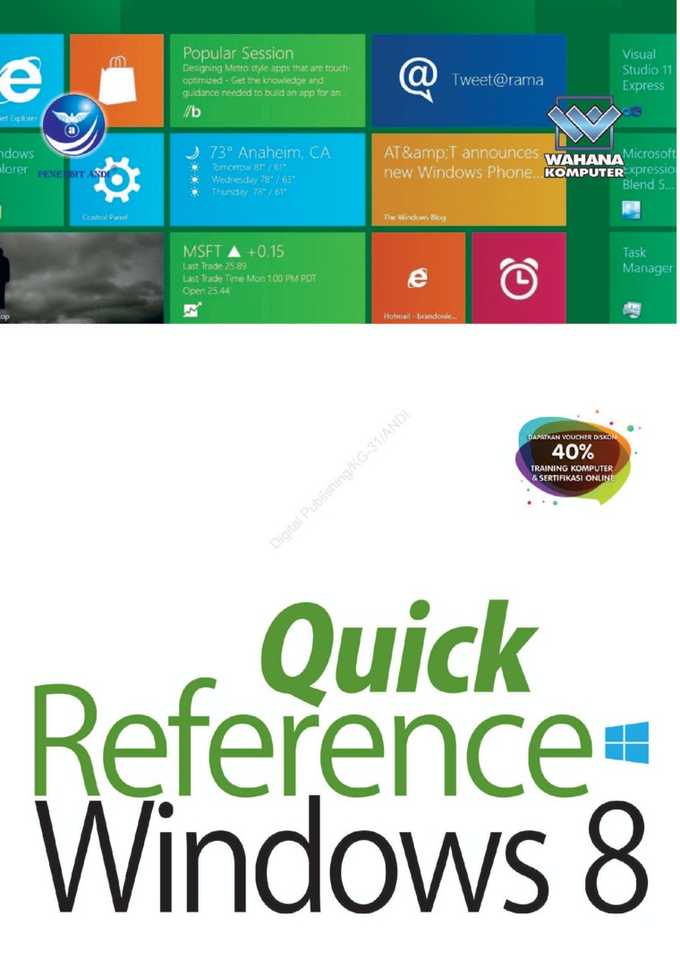 Quick Reference Windows 8