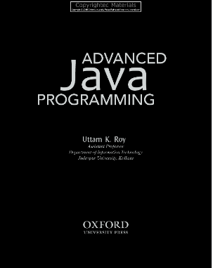 Advanced java programming