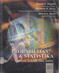 Probabilitas dan statistika : untuk teknik dan sains - jilid 1