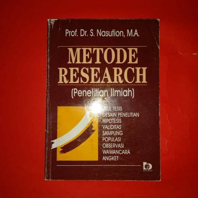 Metode research = Penelitian ilmiah